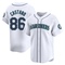 White Blas Castano Men's Seattle Mariners Home Jersey - Limited Big Tall